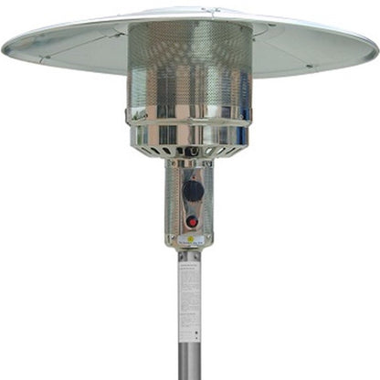 48,000 BTU Freestanding Propane Patio Heater (Silver Steel)