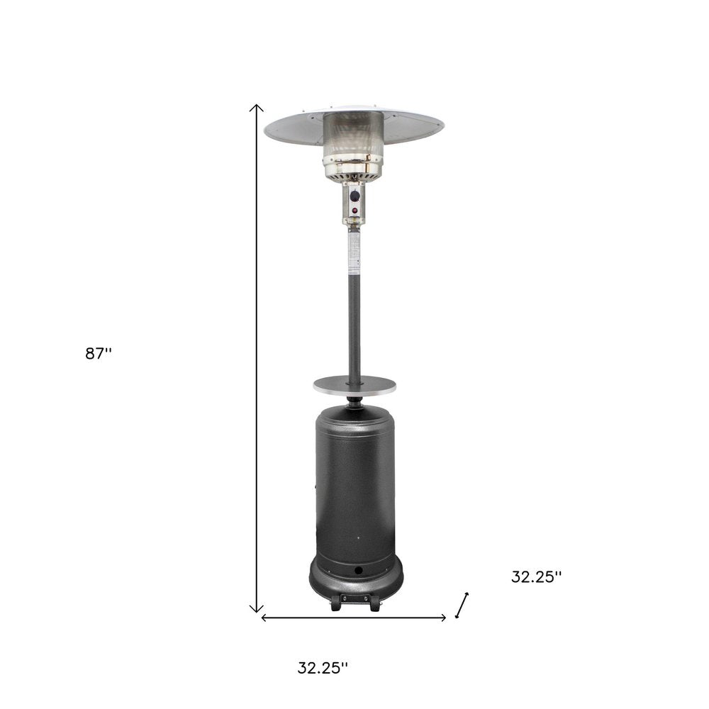 48,000 BTU Freestanding Propane Patio Heater (Grey Steel)