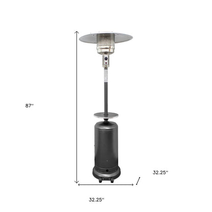 48,000 BTU Freestanding Propane Patio Heater (Grey Steel)