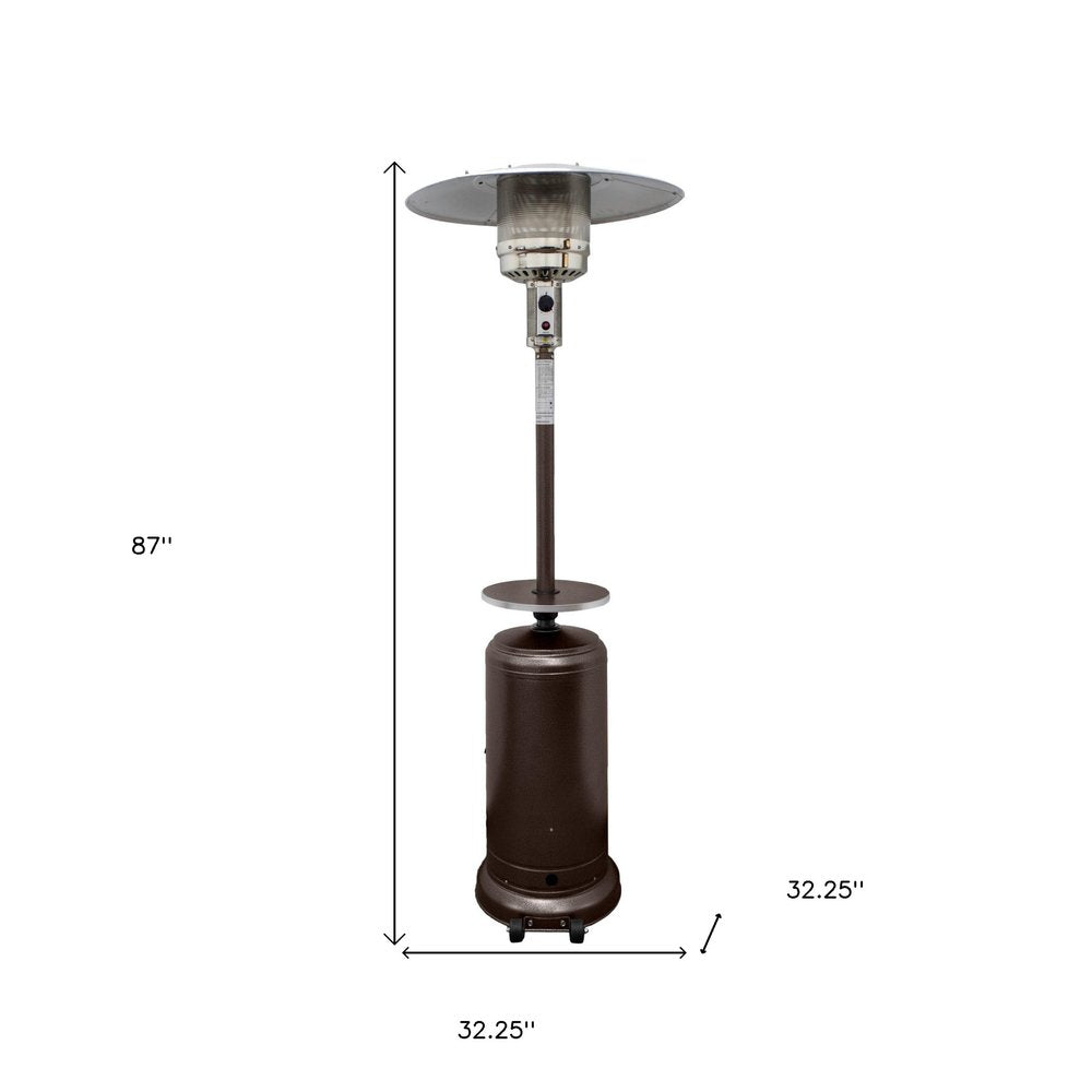 48,000 BTU Freestanding Propane Patio Heater (Bronze Steel)