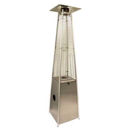 41,000 BTU Pyramid Patio Heater (Silver Steel)