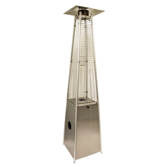 41,000 BTU Pyramid Patio Heater (Silver Steel)