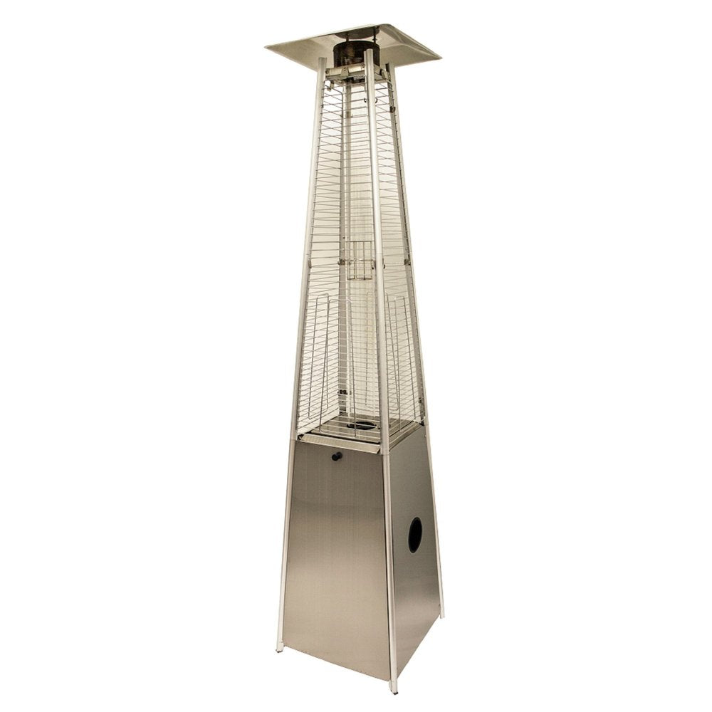 41,000 BTU Pyramid Patio Heater (Silver Steel)