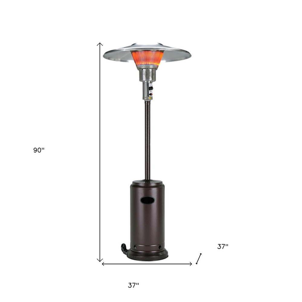 40,000 BTU Freestanding Propane Patio Heater (Bronze Steel)