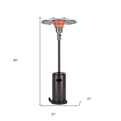 40,000 BTU Freestanding Propane Patio Heater (Bronze Steel)
