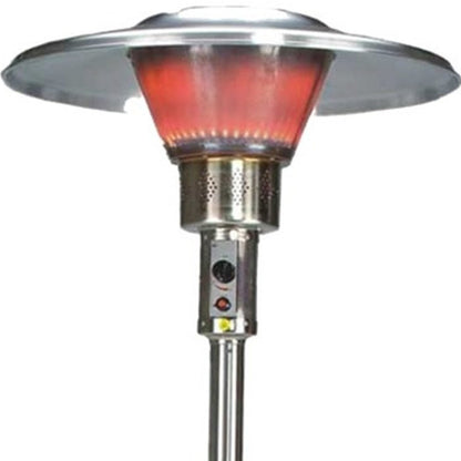 40,000 BTU Freestanding Propane Patio Heater (Silver Steel)