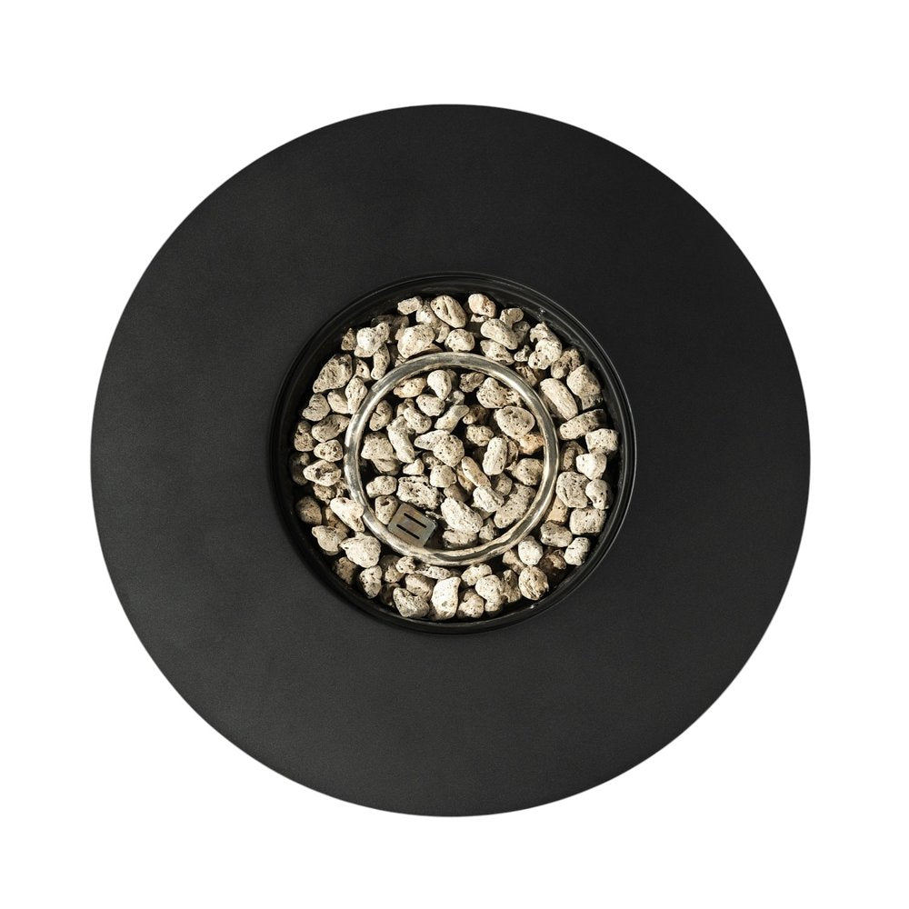 32" Propane Fire Pit (Black Steel, 50,000 BTU)