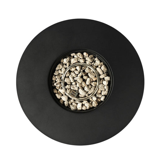 32" Propane Fire Pit (Black Steel, 50,000 BTU)