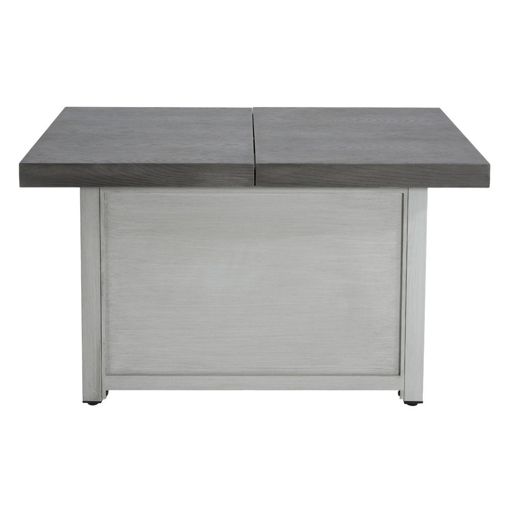 45" Propane Fire Pit Table (Gray Aluminum, 50,000 BTU) with Cover