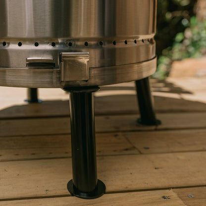Premium Smoker and Grill Combo (Stainless Steel, 29" x 18")