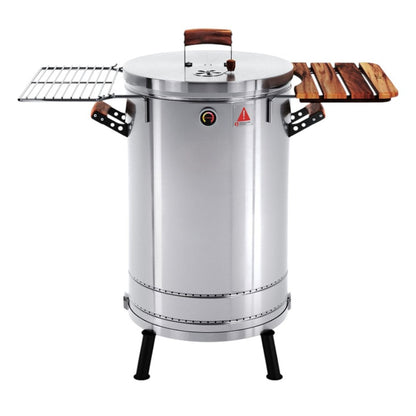 Premium Smoker and Grill Combo (Stainless Steel, 29" x 18")