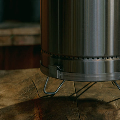 Super Compact Barrel Smoker (Stainless Steel, 17" x 10")